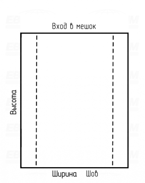 Мешок ПВД 40мкм 390x880мм фальцы 100+100мм Мешок ПВД 40мкм 390x880мм фальцы 100+100мм