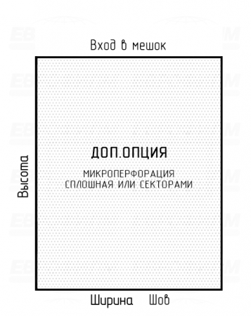 Мешок ПСД 110мкм 365x1200мм фальцы 120+120мм Мешок ПСД 110мкм 365x1200мм фальцы 120+120мм