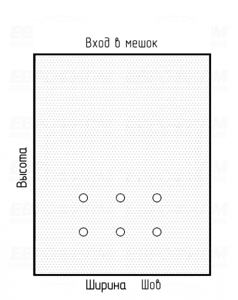 Мешок ПСД 80мкм 550x1000мм пробивные отверстия с микроперфорацией