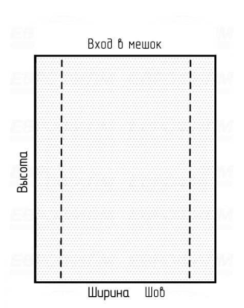 Мешок ПСД 70мкм 500x1100мм фальцы 100+100мм с микроперфорацией Мешок ПСД 70мкм 500x1100мм фальцы 100+100мм с микроперфорацией